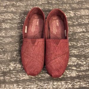 Maroon TOMs Size 7.5